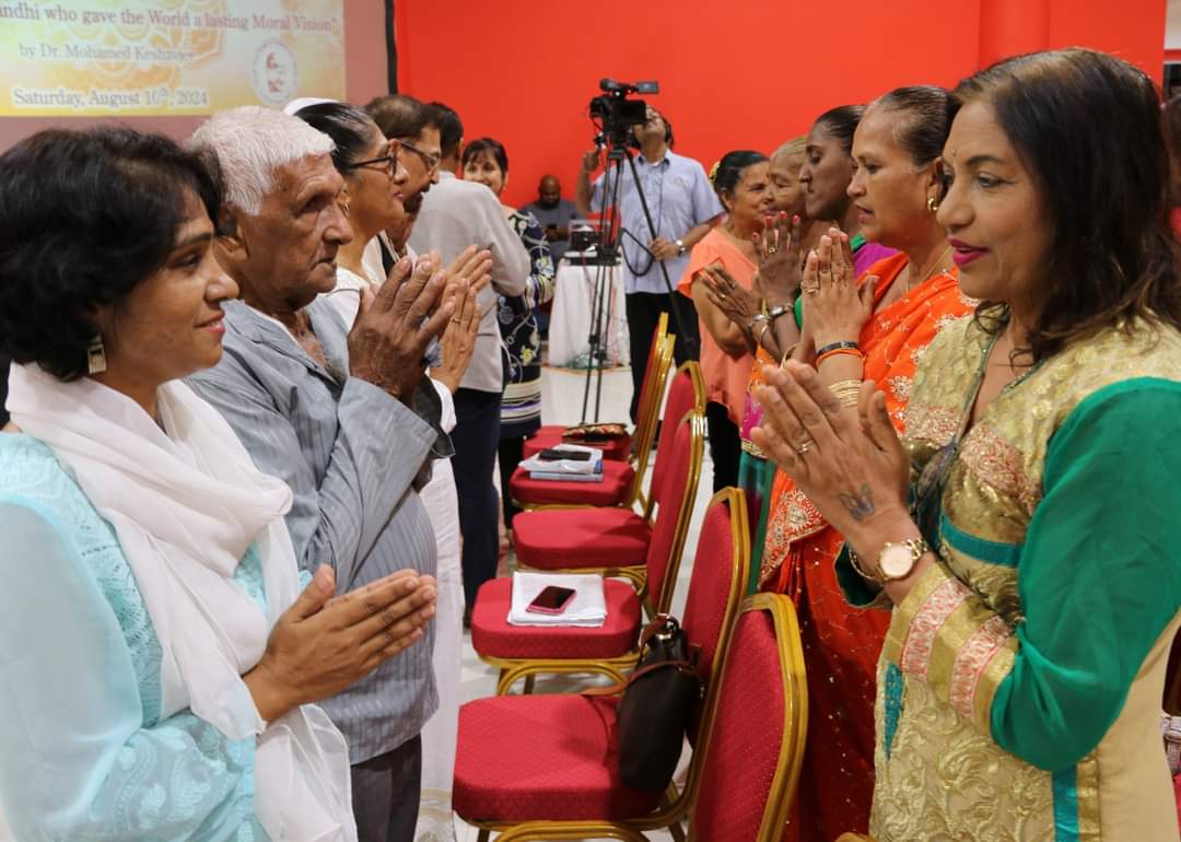 In celebration of Bharat week,  HCI and MGICC in collaboration with Gandhi Seva Sangh of T&T Inc hosted a lecture on “The Multifaceted Gandhi Who Gave The World A Lasting Moral Vision,” by Mr. Mohammed Kashavjee on 10 August, 2024 at MGICC.